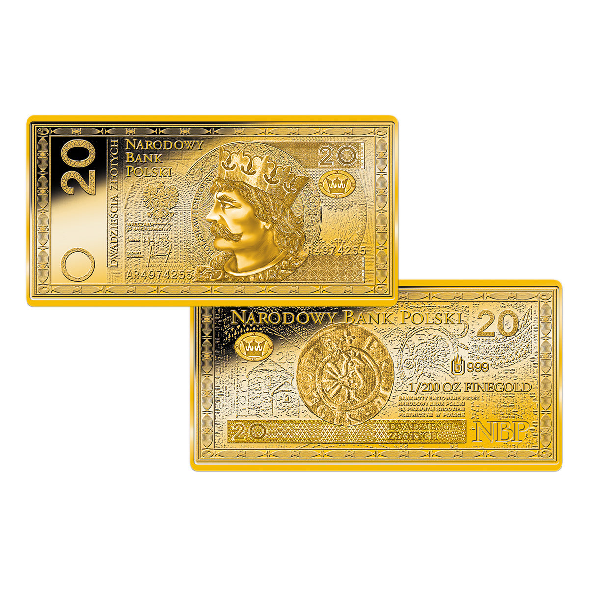 Zdjęcie produktu Współczesne banknoty polskie - kolekcja sztabek
