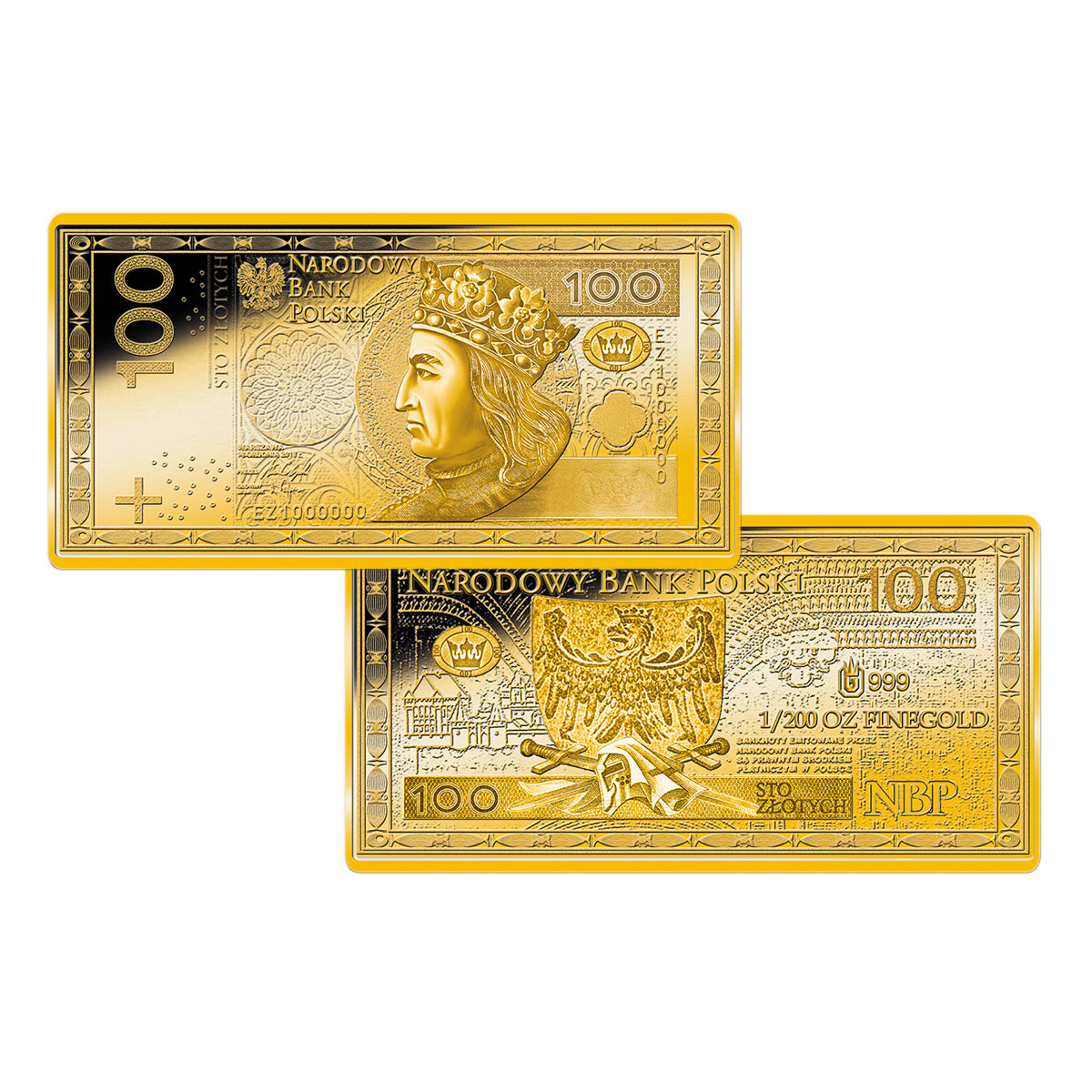 Zdjęcie produktu Współczesne banknoty polskie - kolekcja sztabek