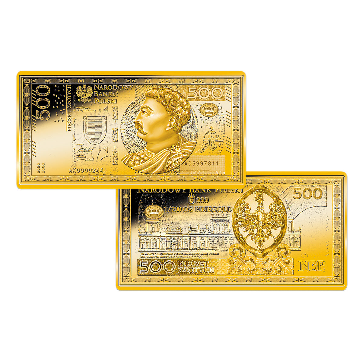 Zdjęcie produktu Współczesne banknoty polskie - kolekcja sztabek