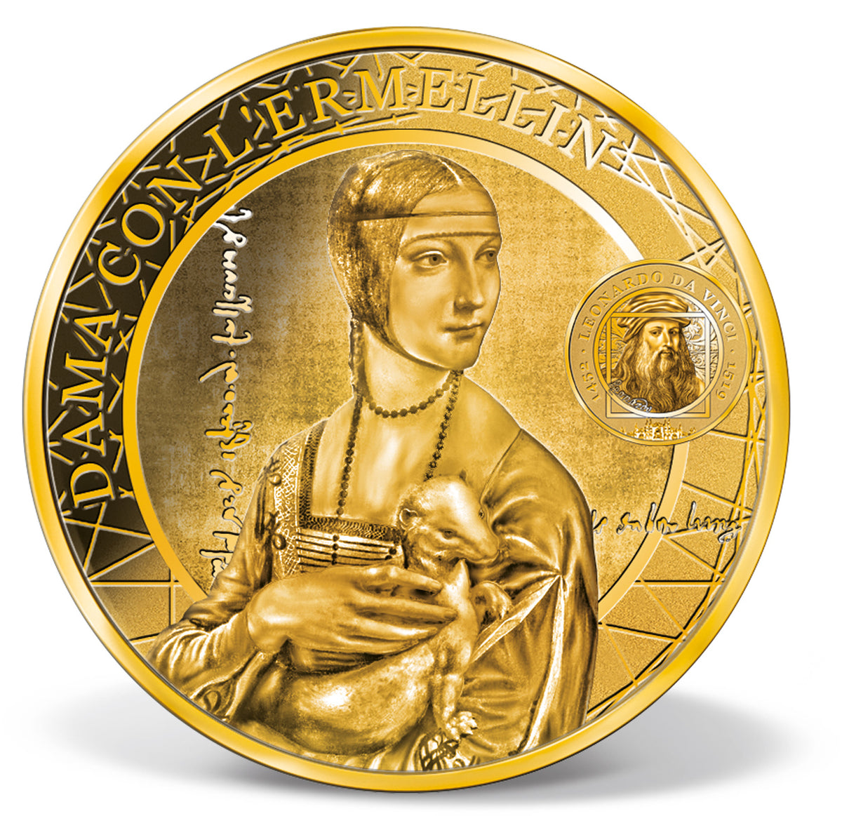 Zdjęcie produktu "Leonardo da Vinci" - 6 złotych monet (1/200 oz.)