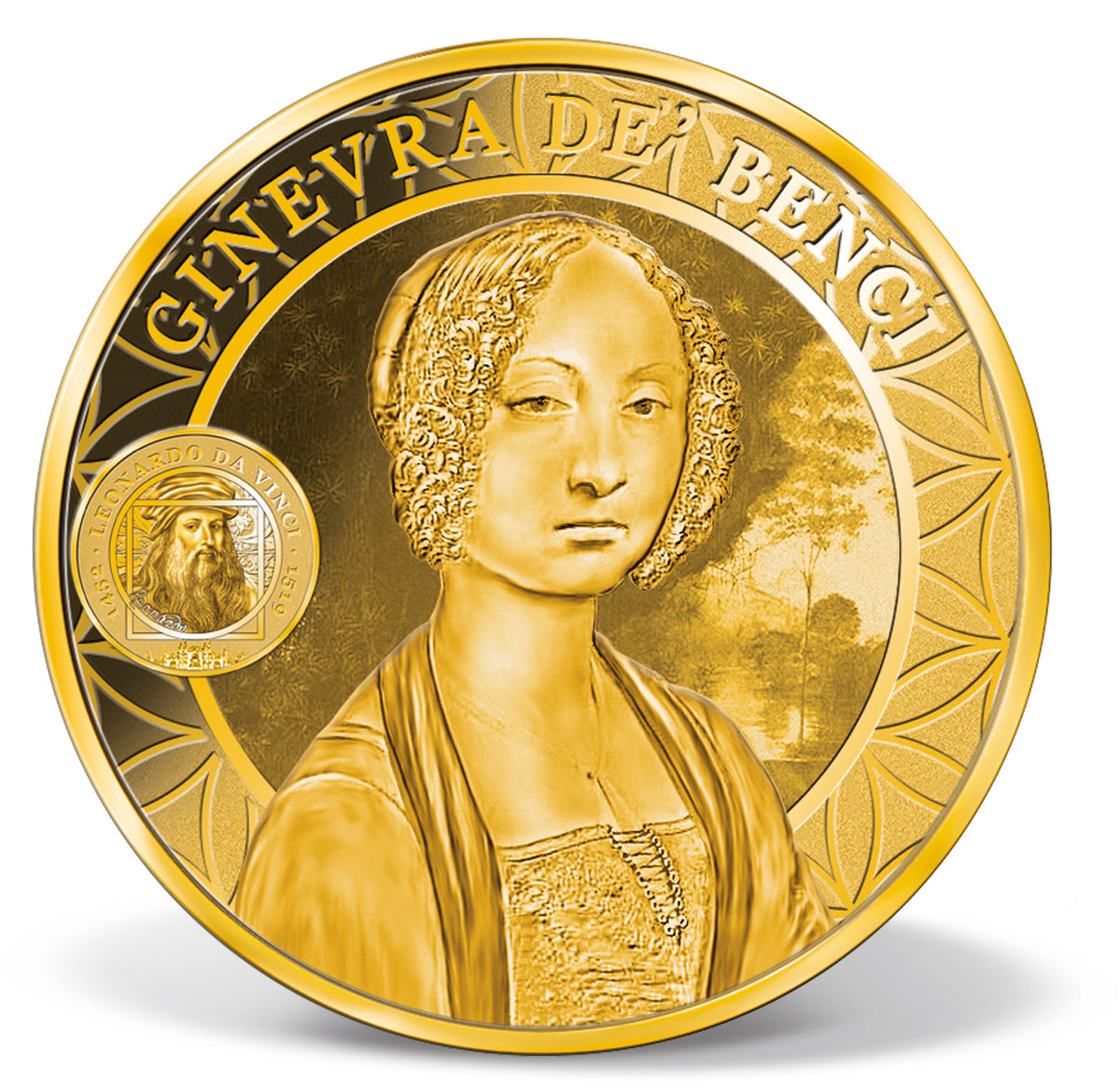 Zdjęcie produktu "Leonardo da Vinci" - 6 złotych monet (1/200 oz.)