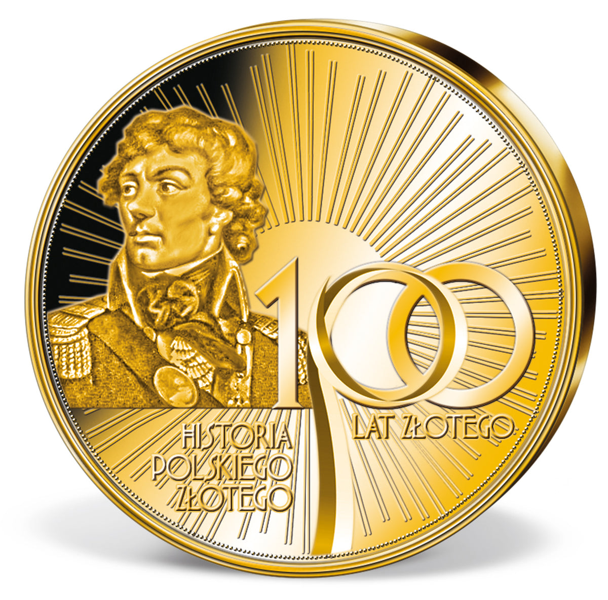 Zdjęcie produktu "100 lat złotego" - 24 medale platerowane złotem