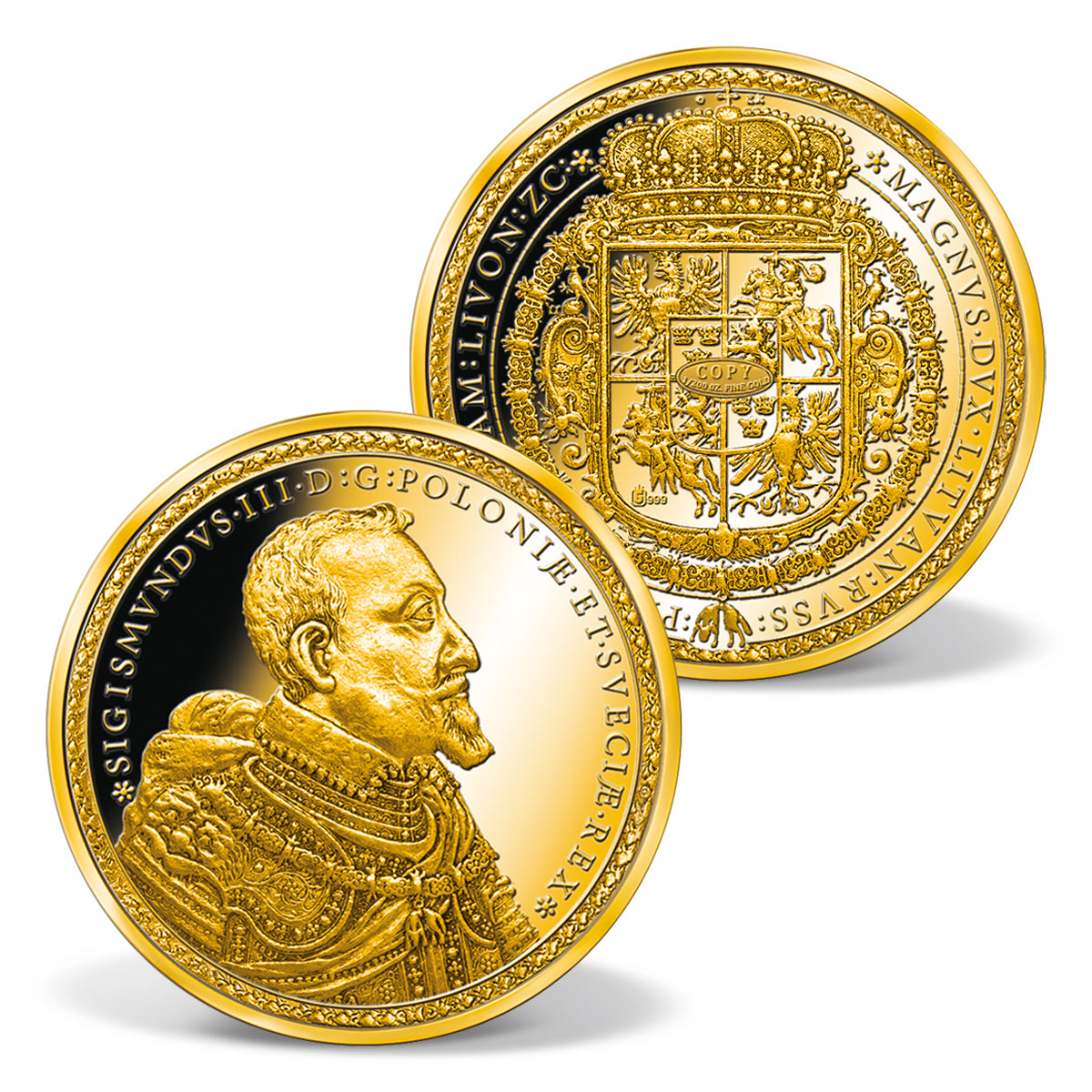 Zdjęcie produktu "Najsłynniejsze polskie monety" - 6 złotych replik monet (1/200 oz.)