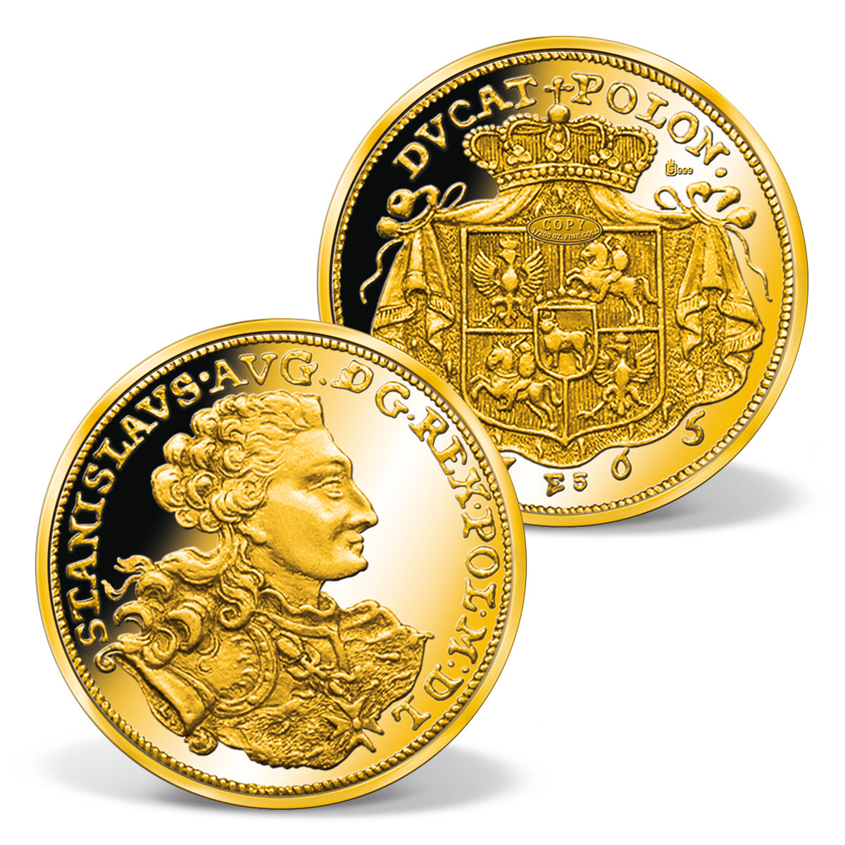 Zdjęcie produktu "Najsłynniejsze polskie monety" - 6 złotych replik monet (1/200 oz.)