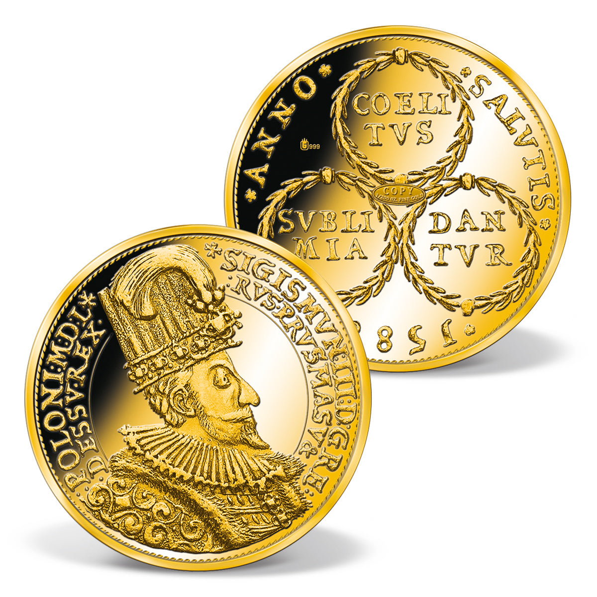 Zdjęcie produktu "Najsłynniejsze polskie monety" - 6 złotych replik monet (1/200 oz.)